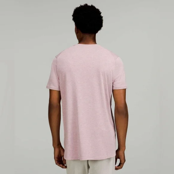 Lululemon Athletica Heather Dusty Rose Balancer Short Sleeve Shirt size Medium - Picture 3 of 12